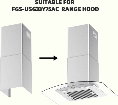 FIREGAS Chimney Extension FGS-TG33S-ZST for FGS-USG33Y75AC