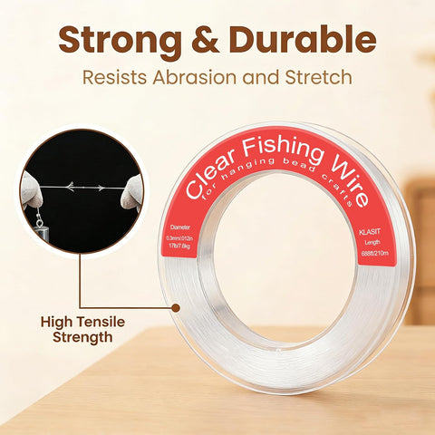 KLASIT Fishing Line 788FT,Invisible Monofilament Fishing Wire