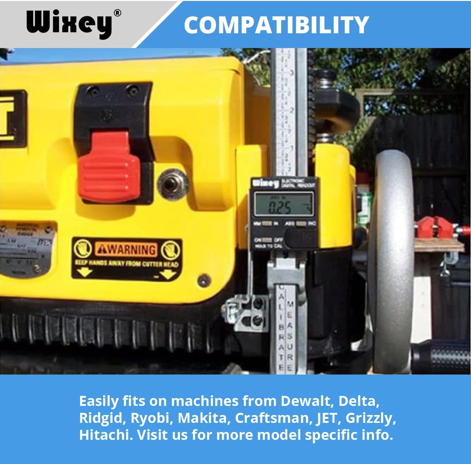 Wixey WR510 Electronic Digital Readout Kit for Portable Planers, Multi