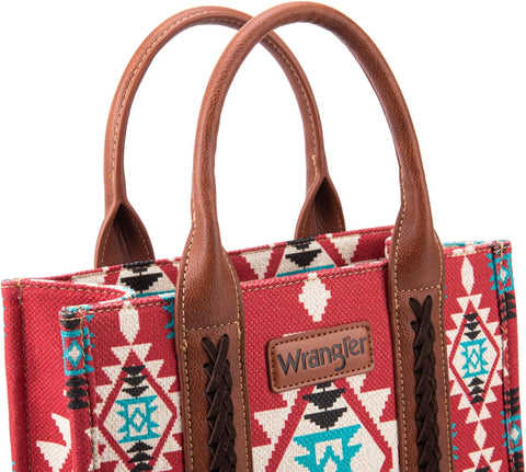 Wrangler Purse Western Aztec Tote Bag Women Top Handle Handbags with Detachable Strap