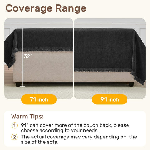2 Pieces Sectional Couch Covers L Shaped Cover XXXL Charcoal Gray