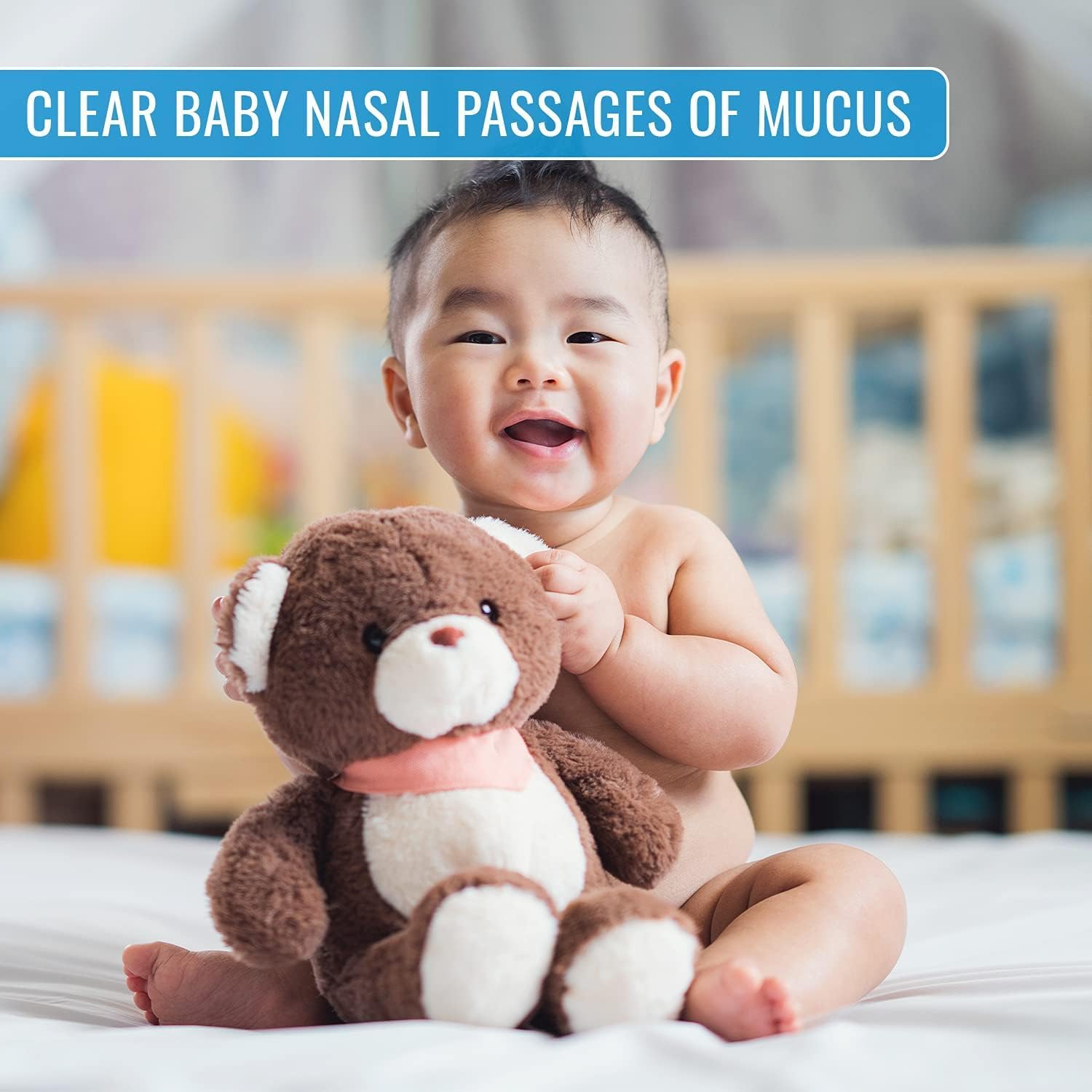 DMI Reusable Nasal Aspirator for Baby & Ear Bulb Syringe for Infant - Gentle Mucus Removal Suction to Clear Airway & Nasal | Baby Congestion Relief Nose Sucker for Baby