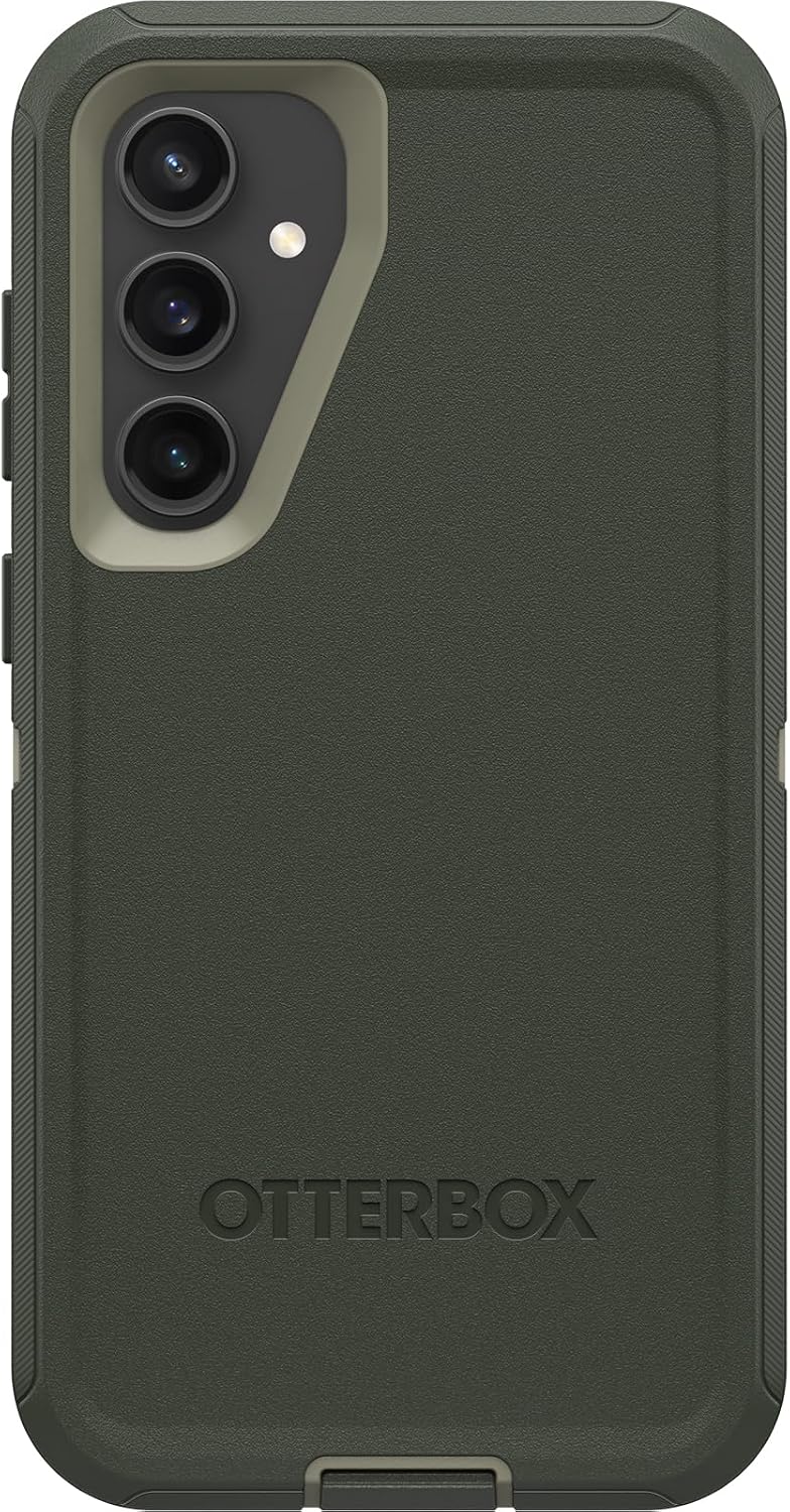 OtterBox Galaxy S23 FE (Only) - Defender Series Case - Lichen the Trek (Green) - Case Only - Rugged & Durable - with Port Protection - Non-Retail Packaging