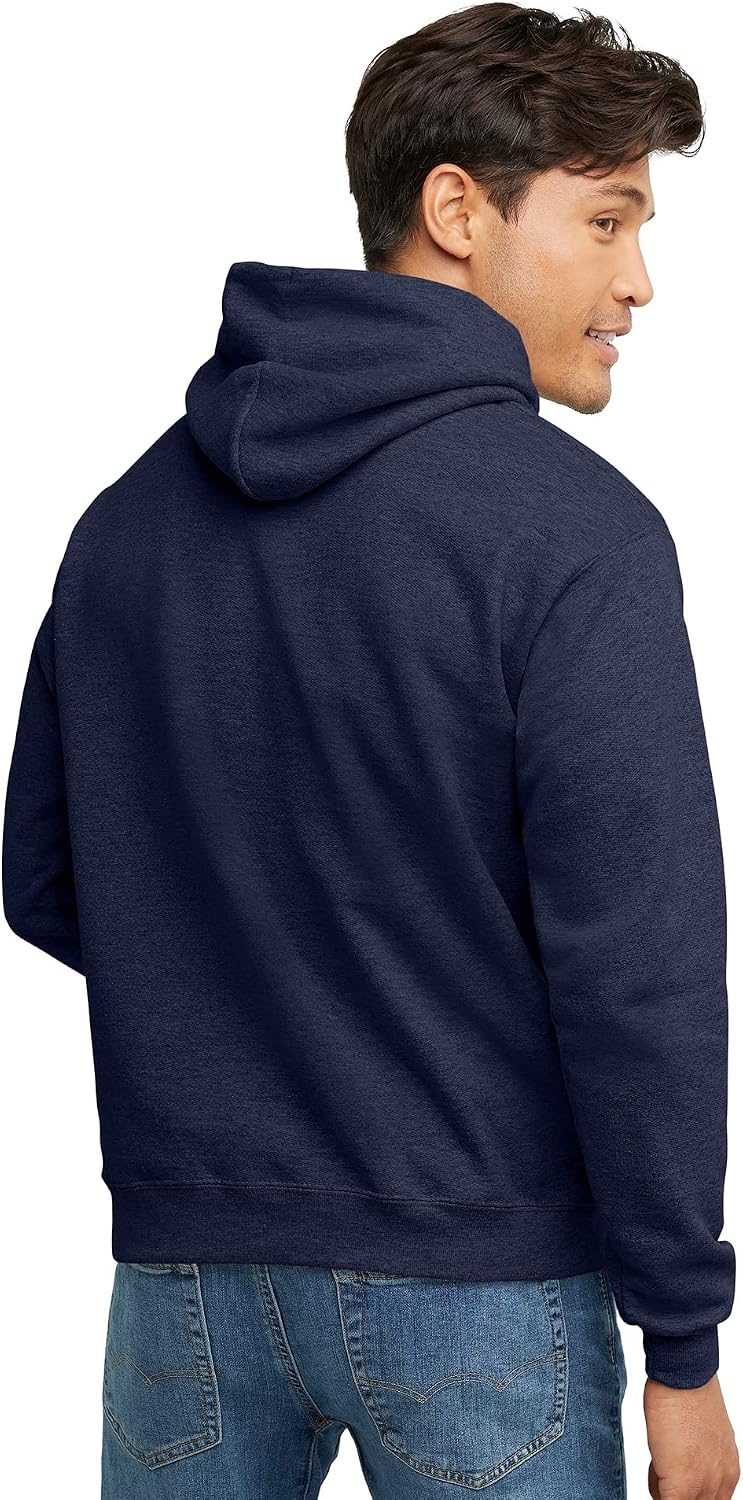 Hanes Men's Hoodie - EcoSmart Fleece Hooded Sweatshirt for Men & Women - Midweight Fleece - Big & Tall Available