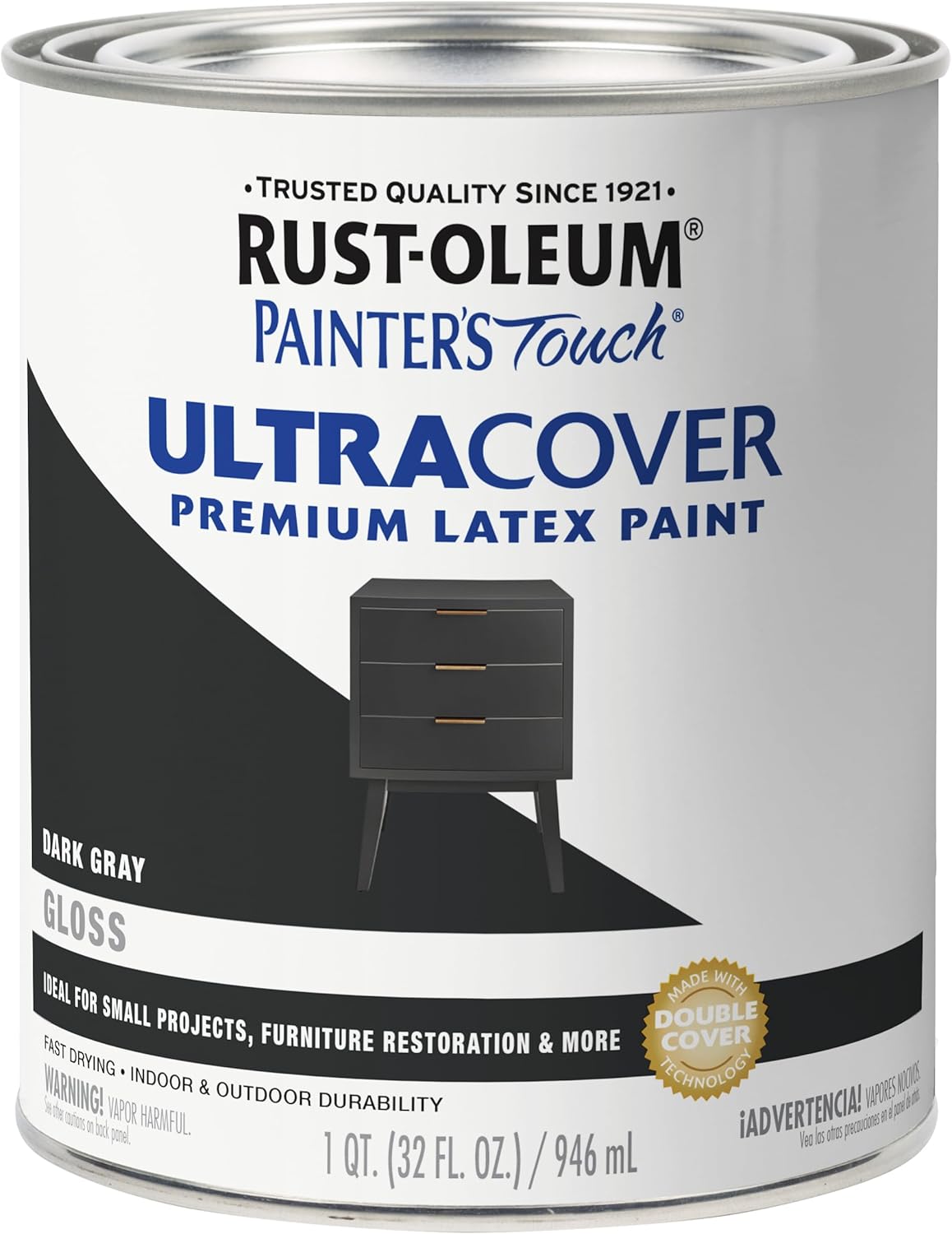 Rust-Oleum 1922730-6PK Painter's Touch Latex Paint, Half Pint, Gloss Navy Blue, 1.33 Fl Oz (Pack of 6)