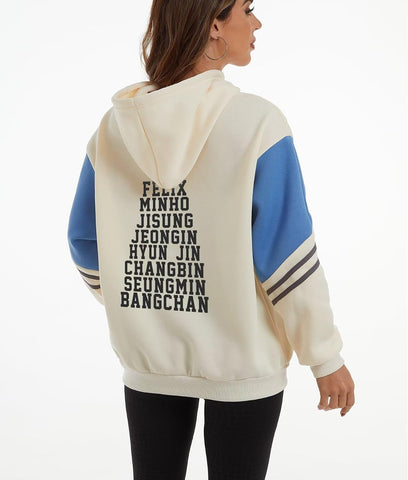 JUNG KOOK SKZ Hoodie Felix Hyunjin Bangchan New Album Star Concert Sweater Support Sweatshirt Shirt Skz Merch for Women