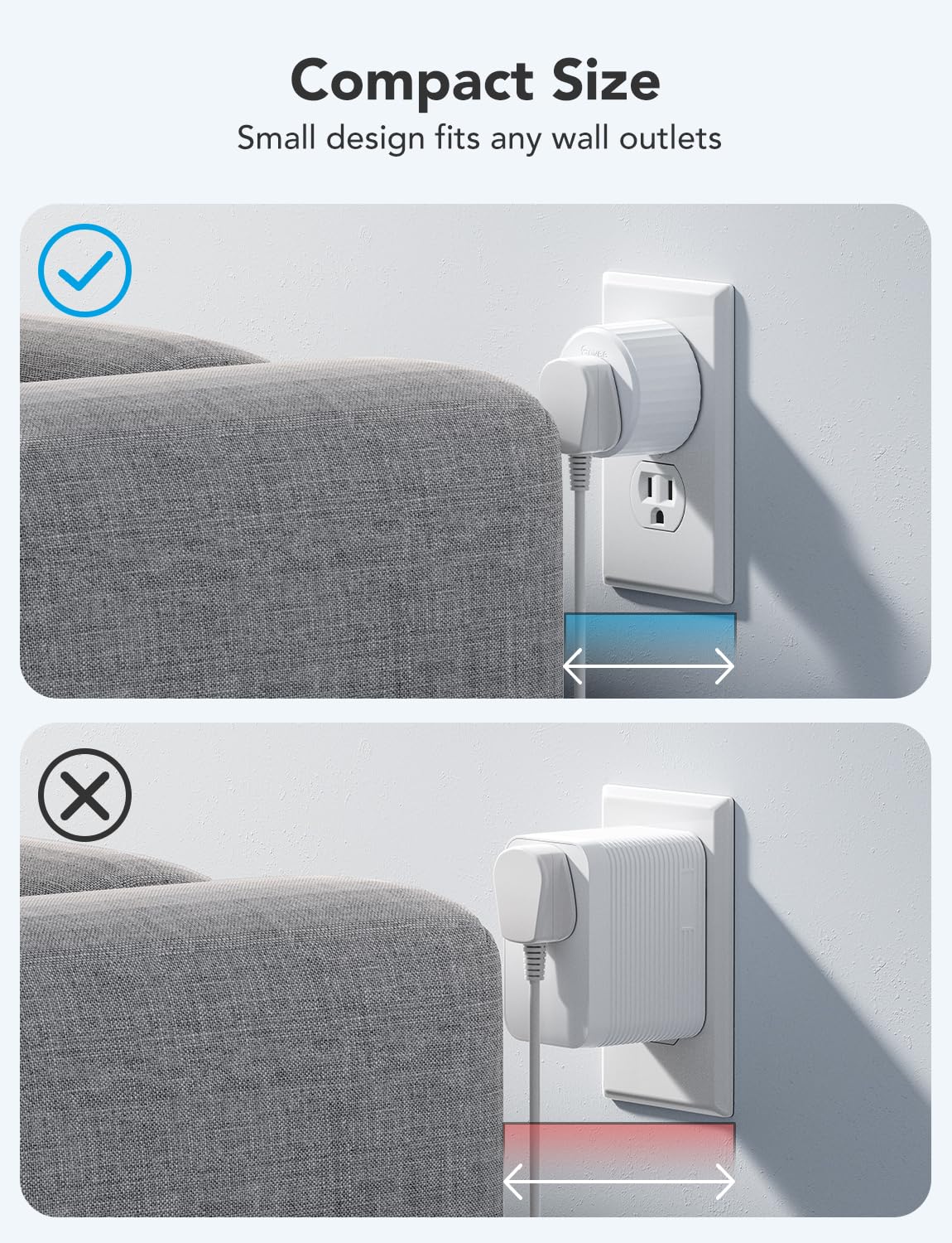 Govee Smart Plug, WiFi Outlet Compatible with Alexa & Google Assts, 4 pcs