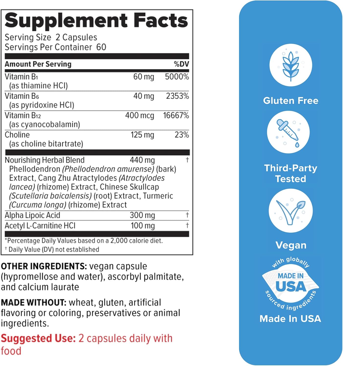 Redd Remedies Nerve Shield | Supports Healthy Nerve Structure | 60 Servings