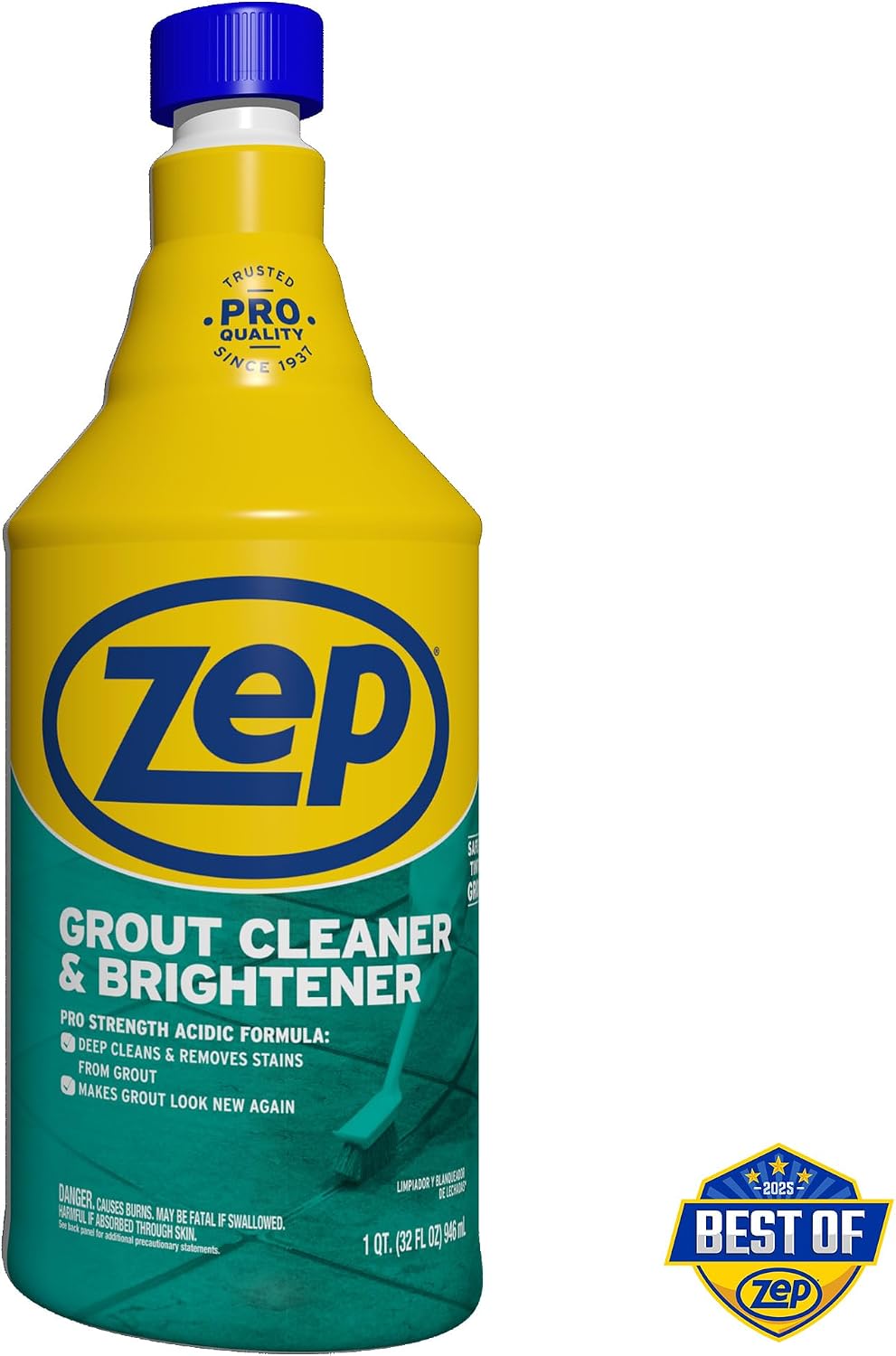 Zep Grout Cleaner and Brightener - 32 oz (Case of 12)