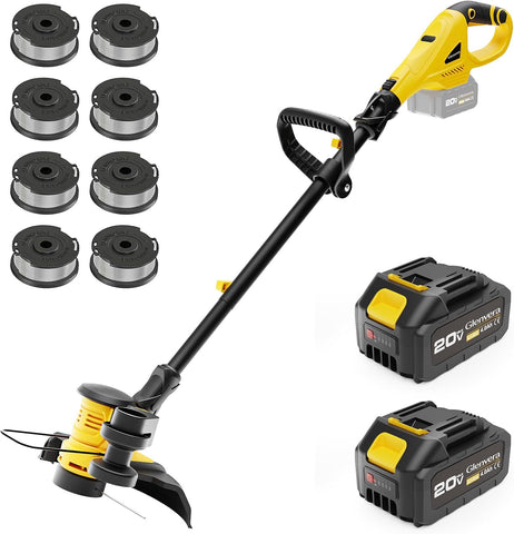 20V 12” 2-in-1 Cordless String Trimmer & Electric Lawn Edger