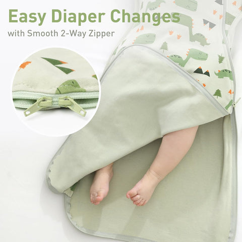 Organic Cotton Baby Sleep Sacks Swaddles 0-3 Months Newborn Boy Girl 2 Pack