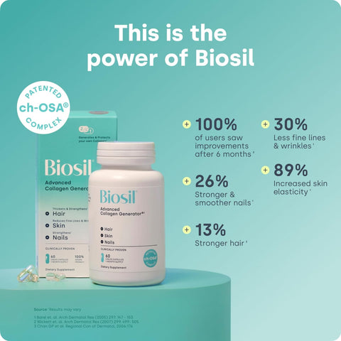 Biosil Collagen Booster Supplement - 180 Liquid Capsules