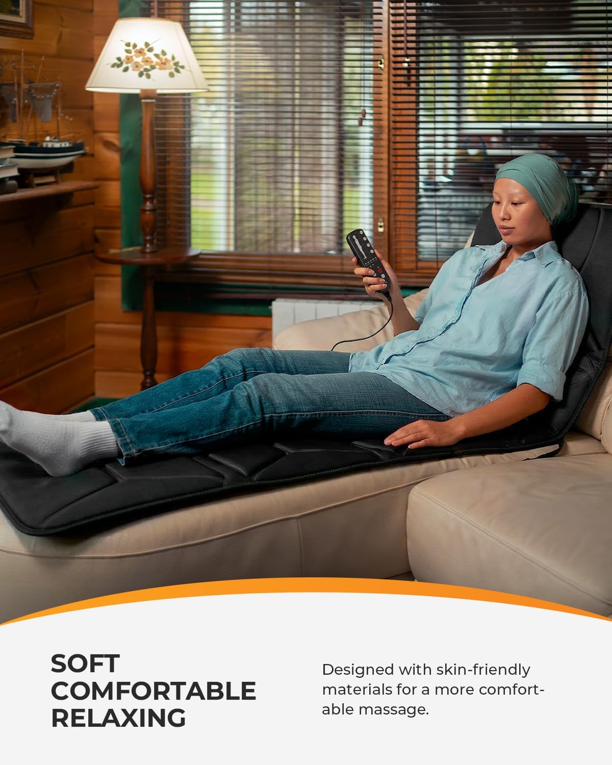 CooCoCo Full Body Massage Mat with Enhanced Heat, Vibration, 66.5"x17.3"