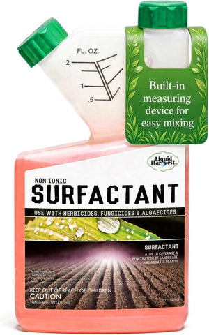 Liquid Harvest Concentrated Surfactant for Herbicides Non-Ionic 16oz, Increase Product Coverage, Increase Product Penetration, Increase Product Effectiveness