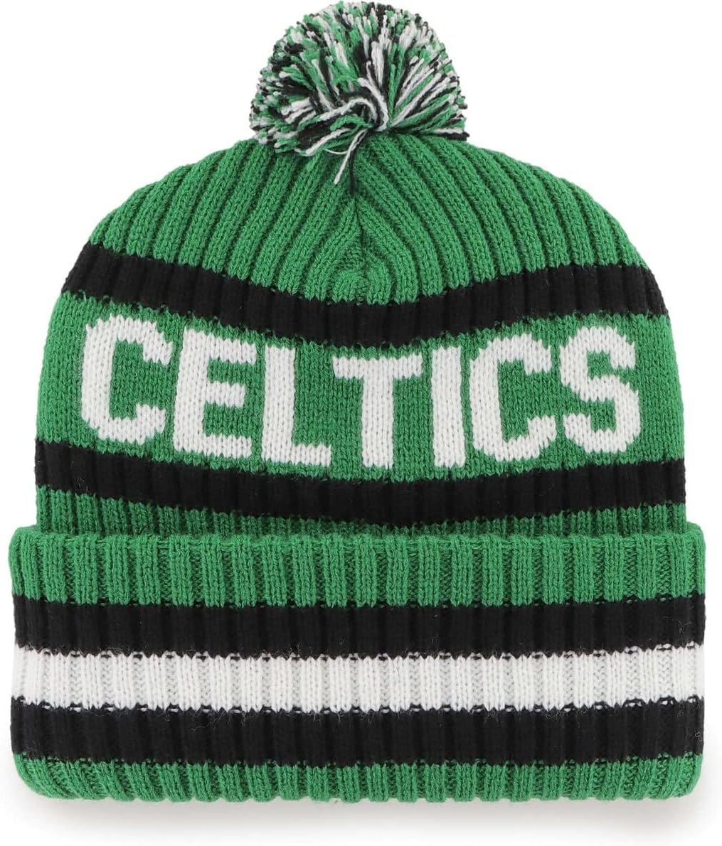 47 NHL Unisex-Adult Team Color Officially Licensed Primary Logo Bering Sport Knit Cuffed Pom Beanie Cold Weather Hat