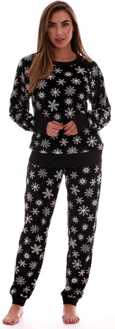 #followme Women’s Jogger Pajama Pants Set Ultra-Soft Velour PJs