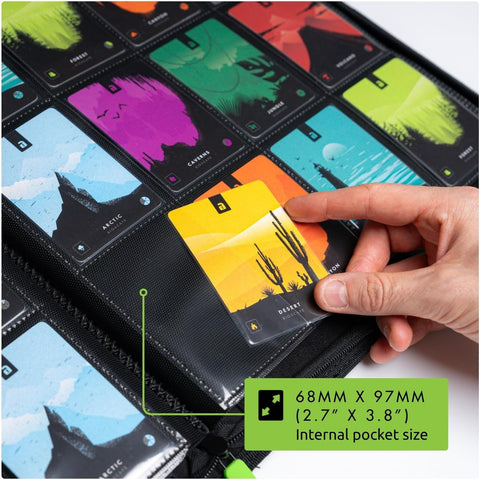 Vault X 12 Pocket Zip Trading Card Binder 480 Cards Exo-Tec (Black)