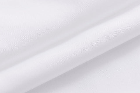 N&Y HOME Fabric Shower Curtain Liner with Magnets Standard Size, White