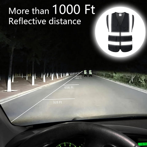 Reflective Safety Vest for Men Women Construction Vest ANSI Standard AP1