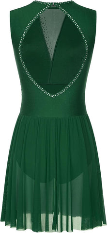 Lyrical Dance Dress for Women Figure Skating Dresses