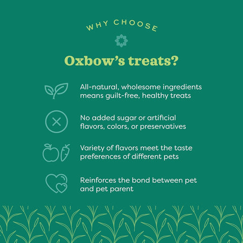 Oxbow Simple Rewards Guinea Pig & Rabbit Treats, Veggie, Baked, 3 oz