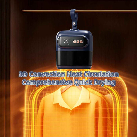 Portable Compact Clothes Dryer, 4-Module High-Efficiency Travel Dryer, 36dB Ultra-Quiet Operation, Fast & Energy-Efficient Drying System for Home, Travel & Dorm