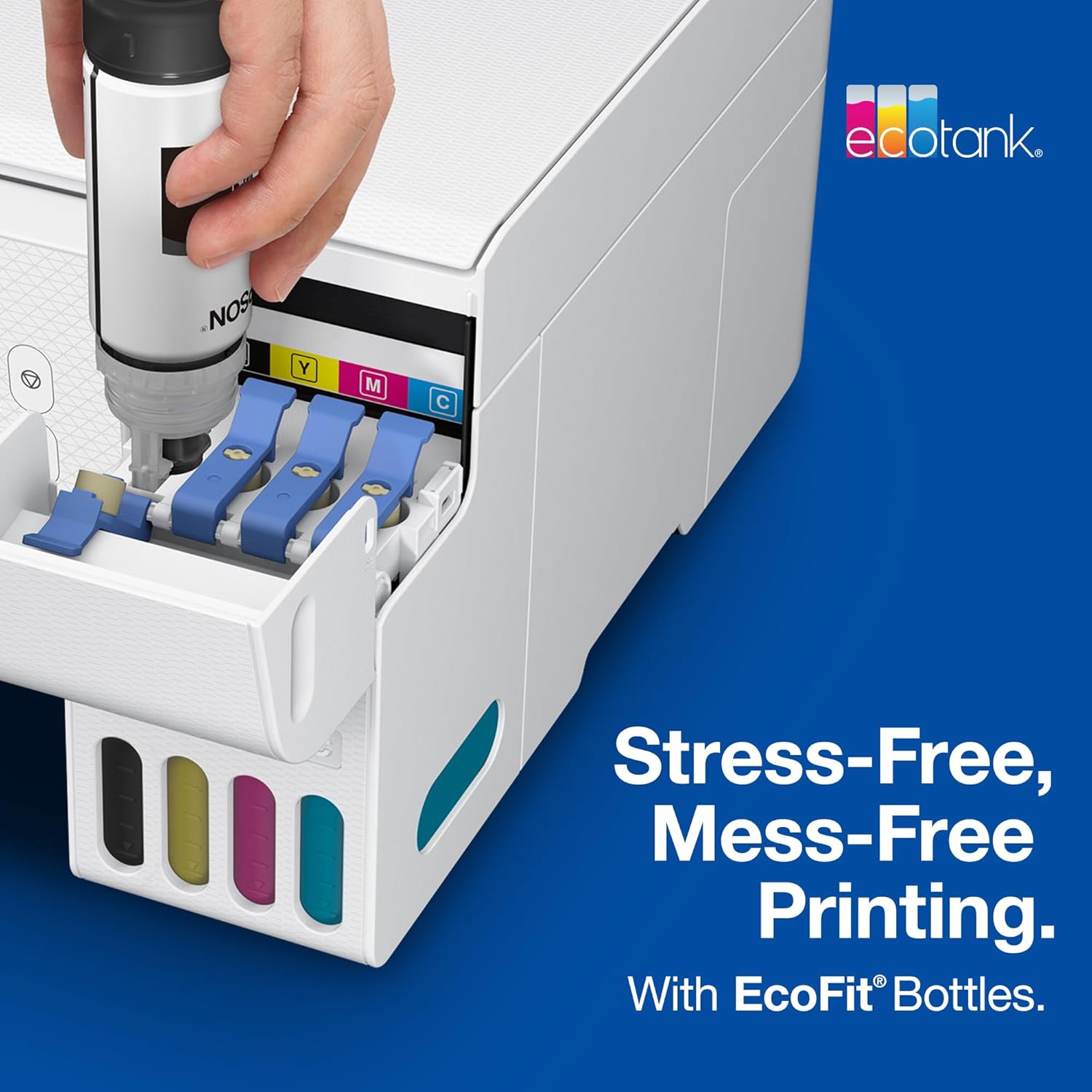 EPSON 522 EcoTank Ink Ultra-high Capacity Bottle Black (T522120-S) Works with ET-2720, 2800, 2803, 2840, 4700, 4800, 4810