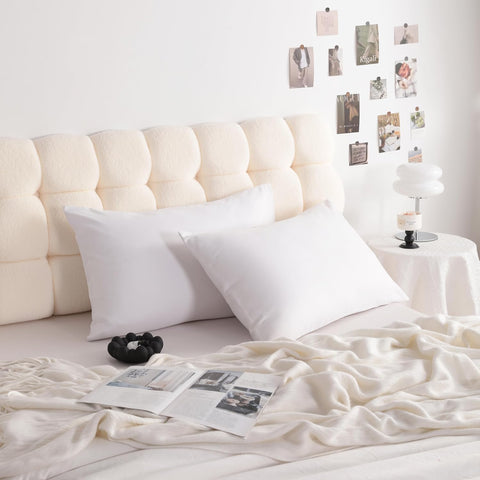 NTBAY Queen Microfiber Pillowcases, 4 Pack, 20 x 30, White