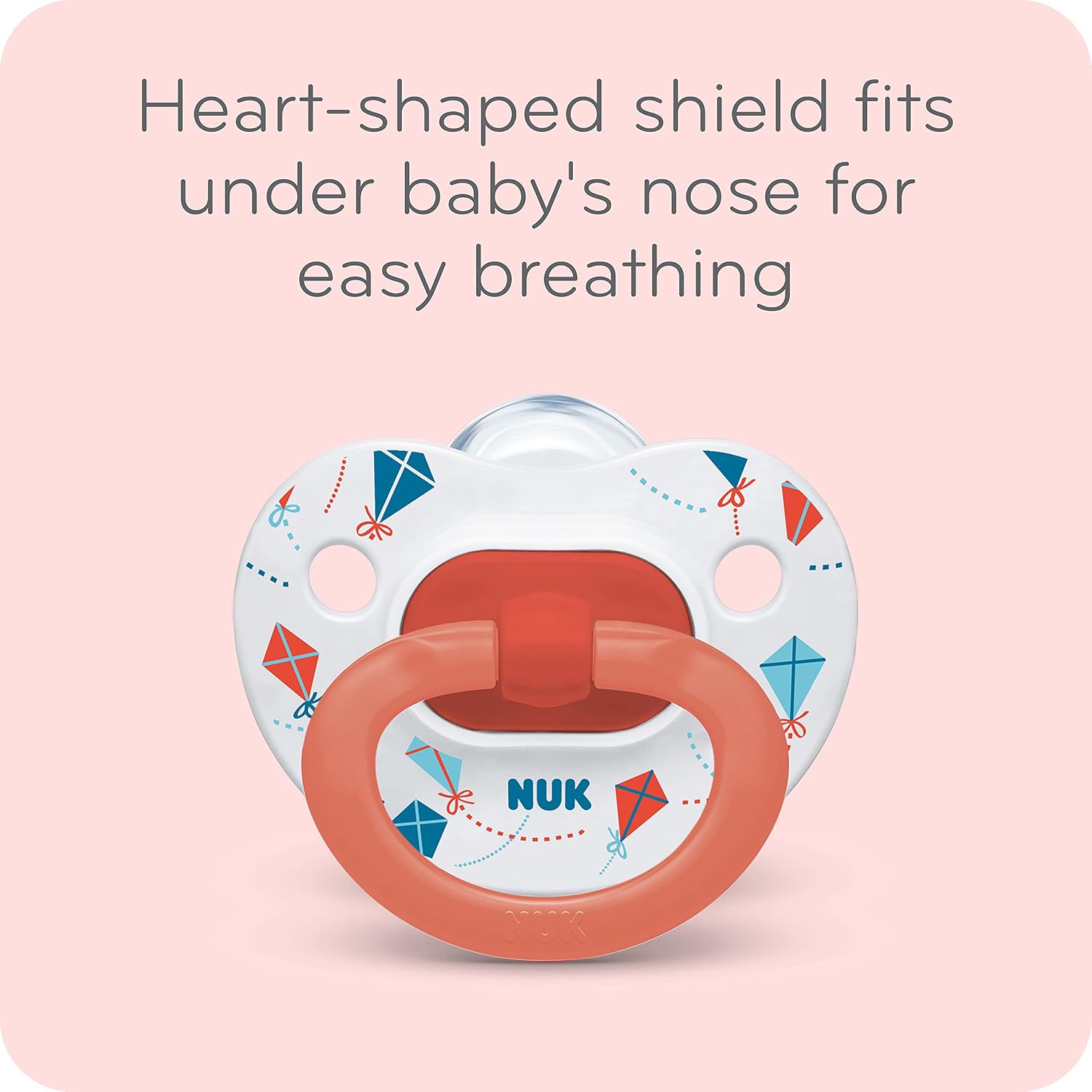 NUK First Choice Classic Orthodontic Baby Pacifier, 6-18 Months Baby Pacifier, Neutral, Baby Must Haves, 5-pack