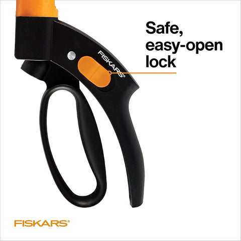 Fiskars 5" Shear Ease Grass Shears, Grass Clippers for Lawn & Garden
