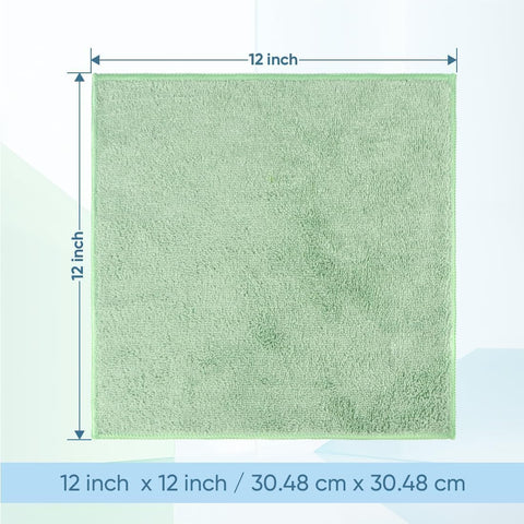 HOMEXCEL Washcloths 12PK, Ultra Soft&Highly Absorbent Face Towels, 12X12 in