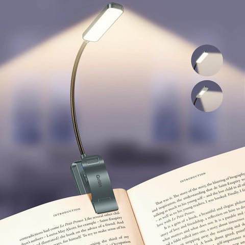 Gritin 2026 Gen 2 Book Light for Reading- 30 Eye Caring Full Spectrum LED