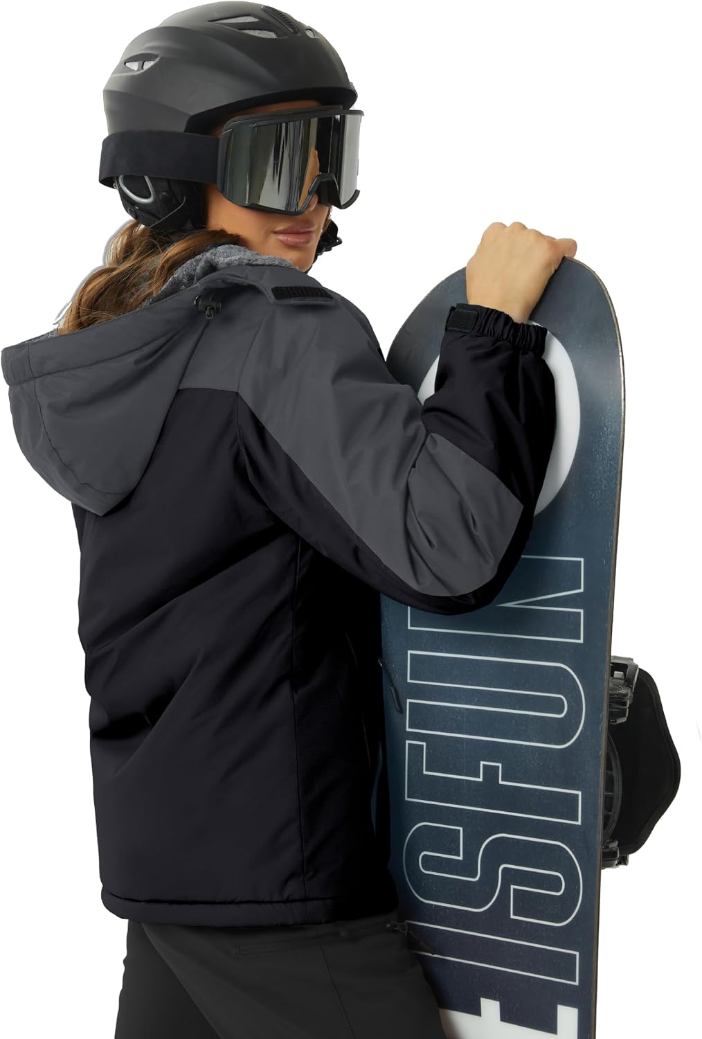 TACVASEN Women's Winter Coats Waterproof Snow Ski Jacket Warm Fleece