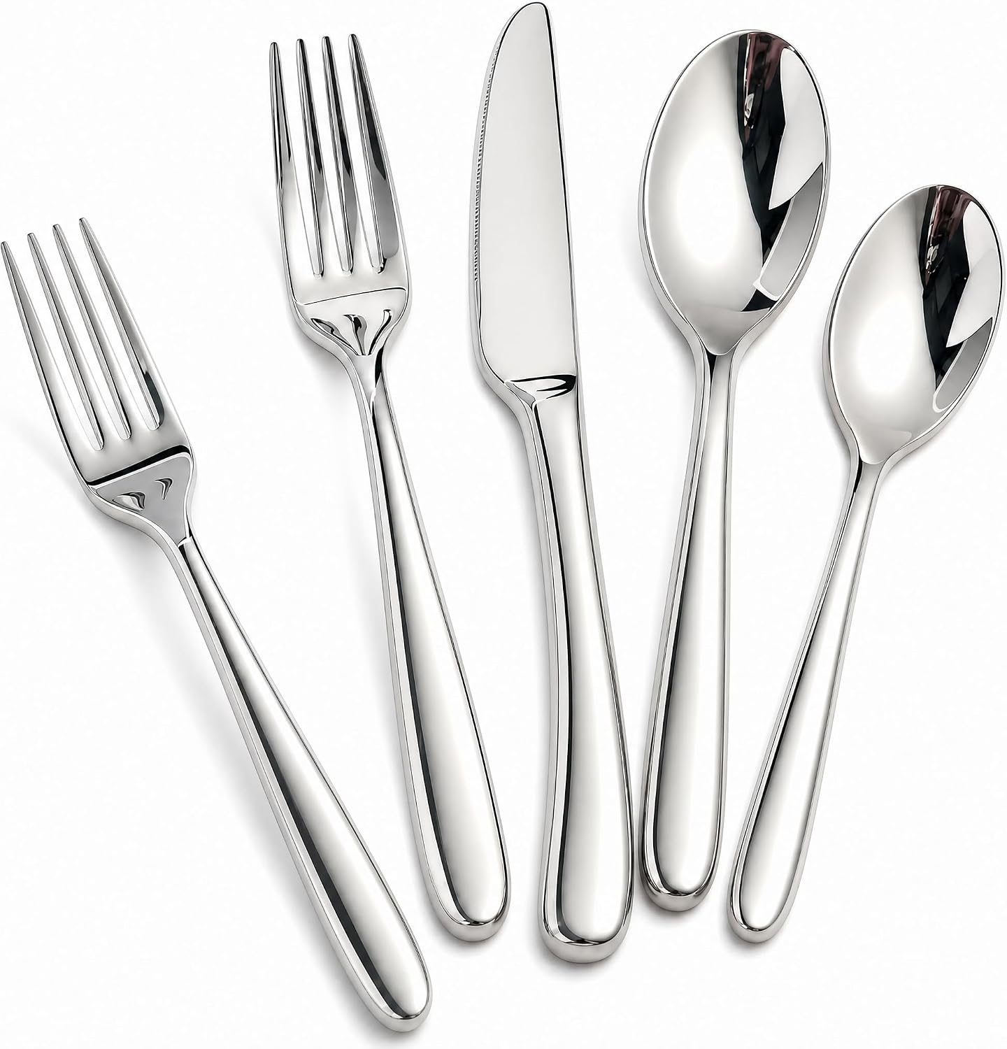 Silverware Set for 12, Heavy Duty Stainless Steel Silverware Set,60 Piece