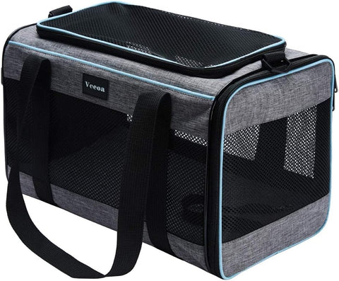 Vceoa 17.5"x11"x11" Pet Carrier for Cats