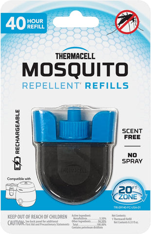 Thermacell E-ZoneGuard Mosquito Repellent Refill, 40-Hr, Rechargeable