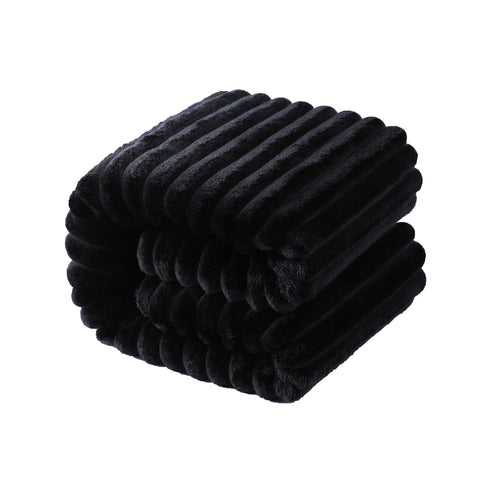 NTBAY Toddler Flannel Fleece Blanket, 30 x 40, Black