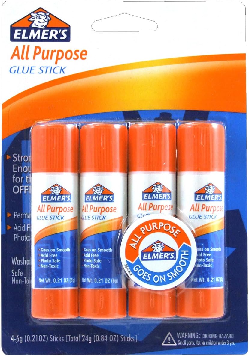Elmer's All Purpose Glue Sticks, 0.21 Ounce, 4 Count