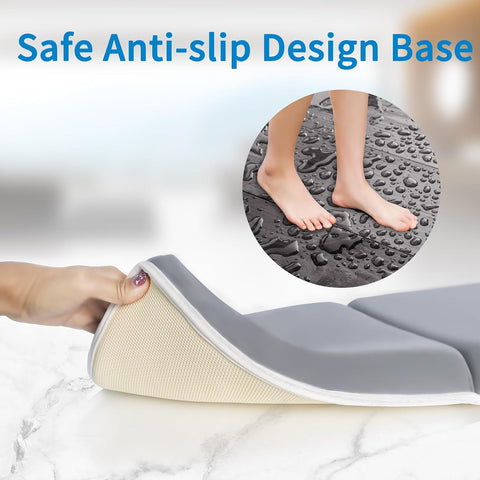 JJGoo Bath Kneeler Pad, 1.5 inch Thick Kneeling Pad Mat, Foldable Painless Knee Cushion Mat, Non-Slip Bathtub Kneeler for Baby Bathing Parents