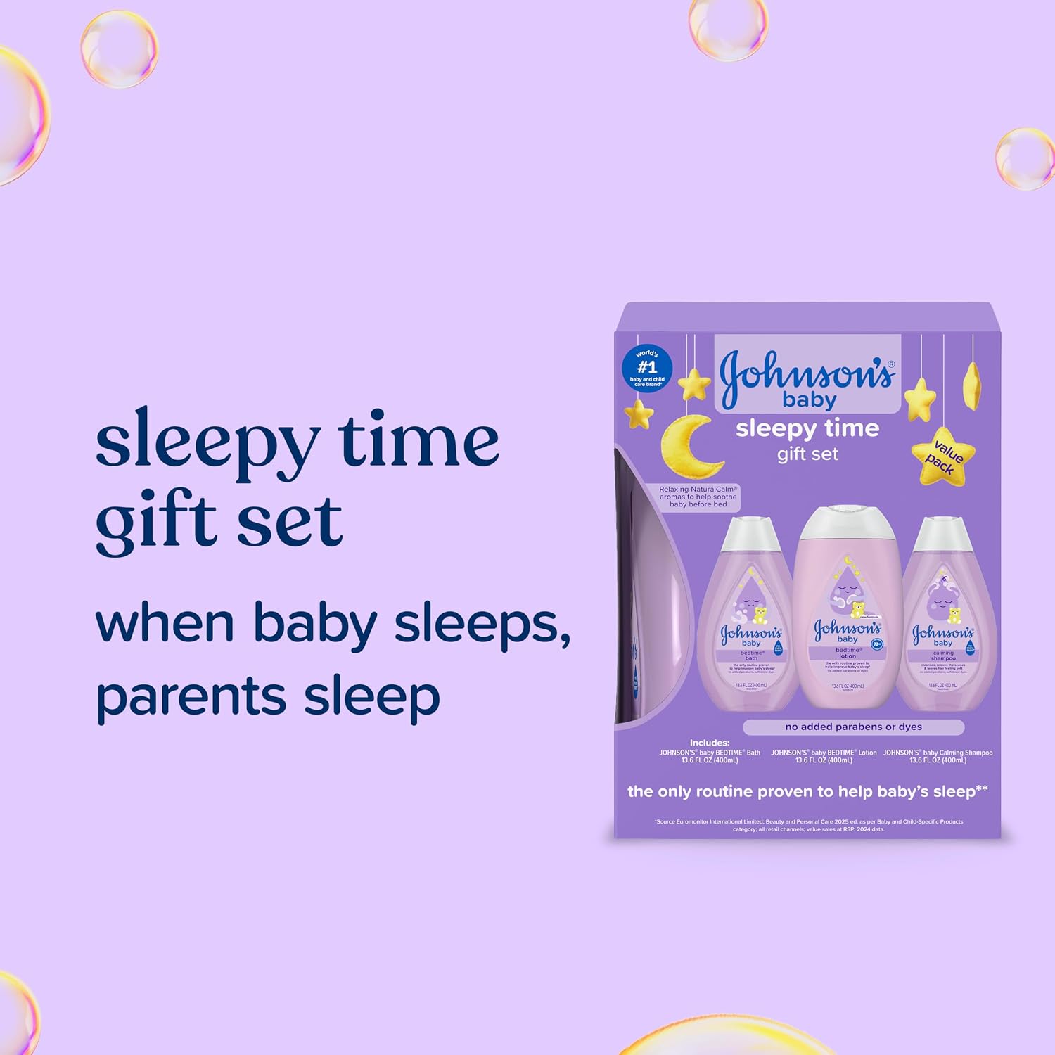 Johnson's Baby Sleepy Time Gift Set, 3 Items