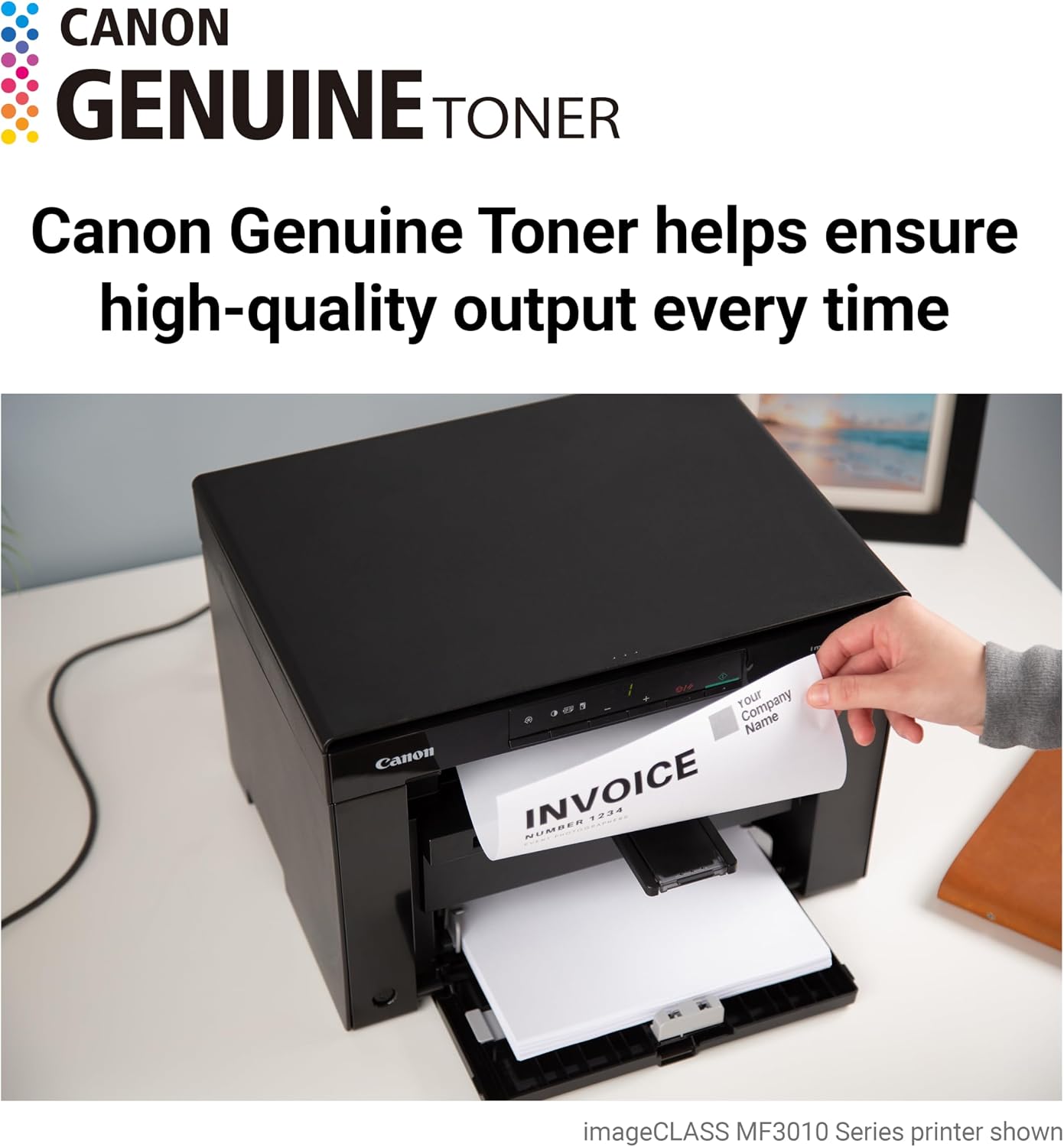 Canon Genuine 125 Black Toner Cartridge Compatible with MF3010, MF3010 VP, LBP6000, LBP6030w