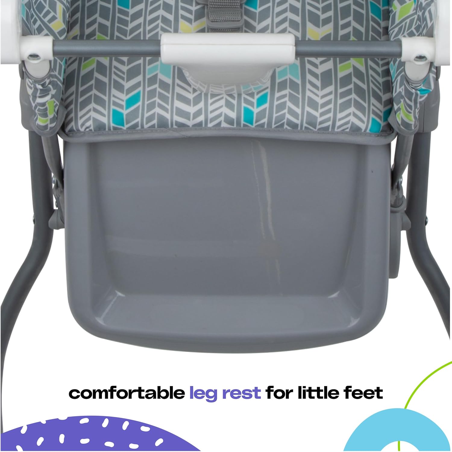 Cosco Kids Highchair for Baby, Simple Foldable High Chair, Convenient, Lightweight, and Compact Design, Mapleton