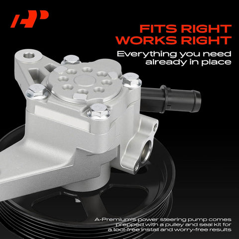 A-Premium Power Steering Pump, with Pulley