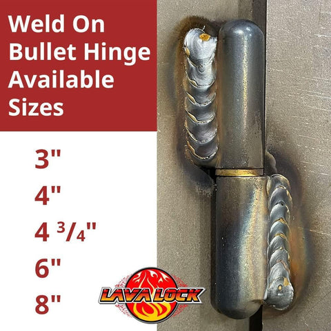 6" Bullet Hinge Steel Body & Pin, Brass Bushing & Grease Zerk 49753 (10)