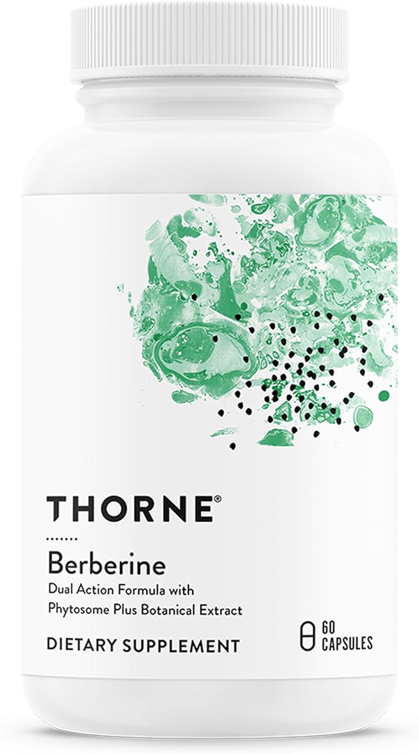 THORNE Berberine, Dual Action Phytosome & HCl Formula, 60 Capsules