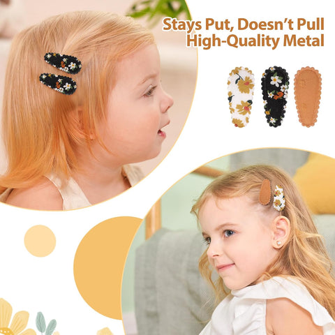 YHXX YLEN Baby Hair Clips 1.5" Mini Toddler Hair Clips Baby Barrettes