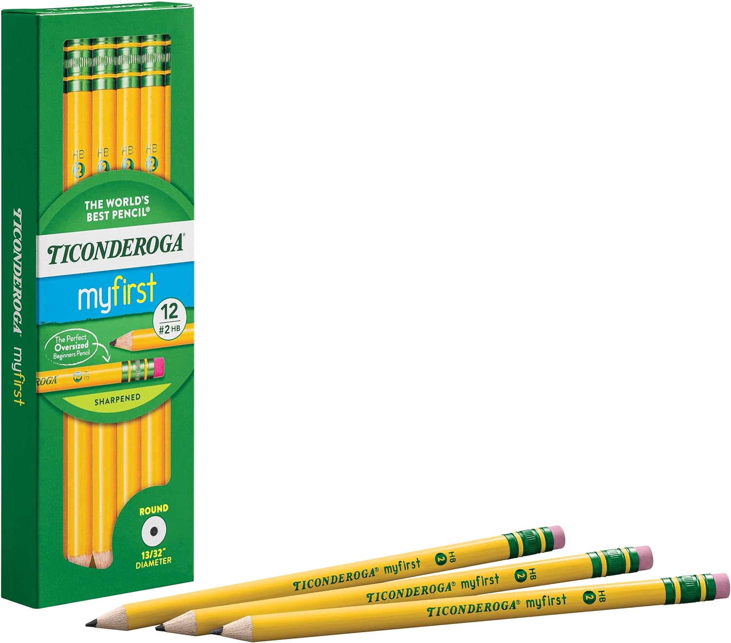 Ticonderoga My First Wood-Cased Pencils, Pre-Sharpened