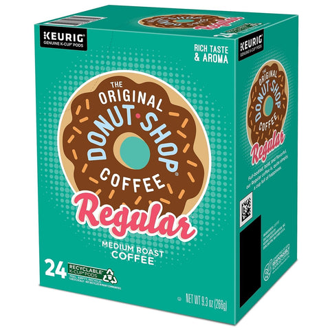 The Original Donut Shop Regular, Single-Serve Keurig K-Cup Pods, Medium Roast Coffee Pods, 96 Count