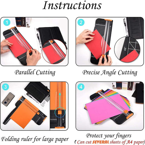Evteck A4 Paper Cutter Slider Trimmer for Cardstock Photo Vinyl