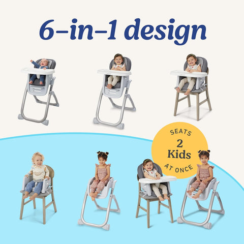 Graco DuoDiner DLX 6-in-1 Convertible Highchair, Arlo